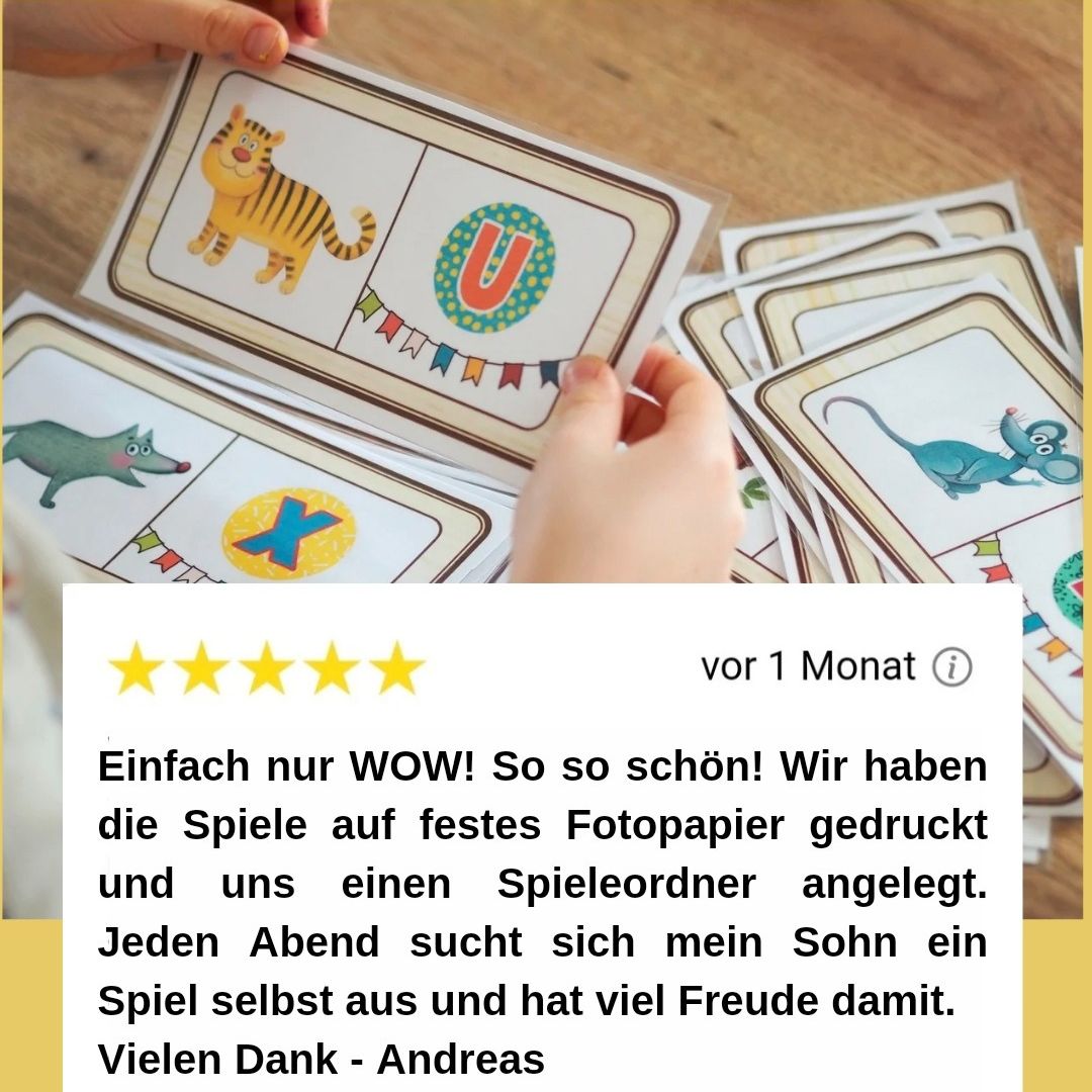 15 Lernspiele zum Sofort-Download von Sonderpädagogin