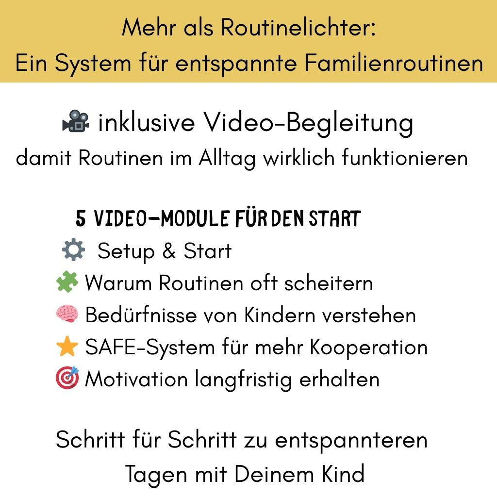 Morgenroutine ohne Diskussionen — dein Kind macht es selbst