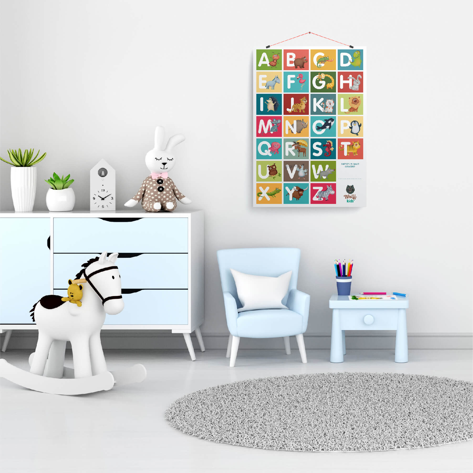 ABC Poster - Zahlen Poster zum wenden