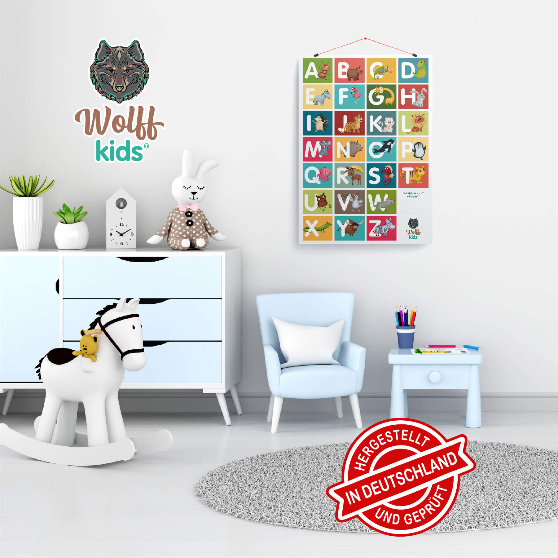 ABC Poster - Zahlen Poster zum wenden