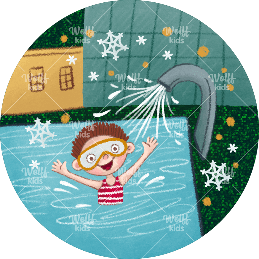 Einzelner Magnet: Thermen- oder Wasserparkbesuch