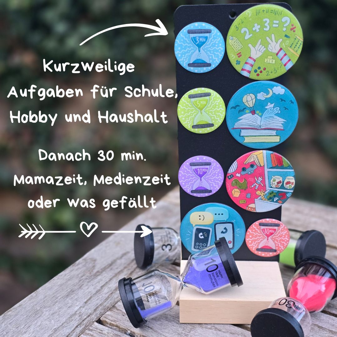 Sanduhren- Set: Zeit zum anschauen und anfassen