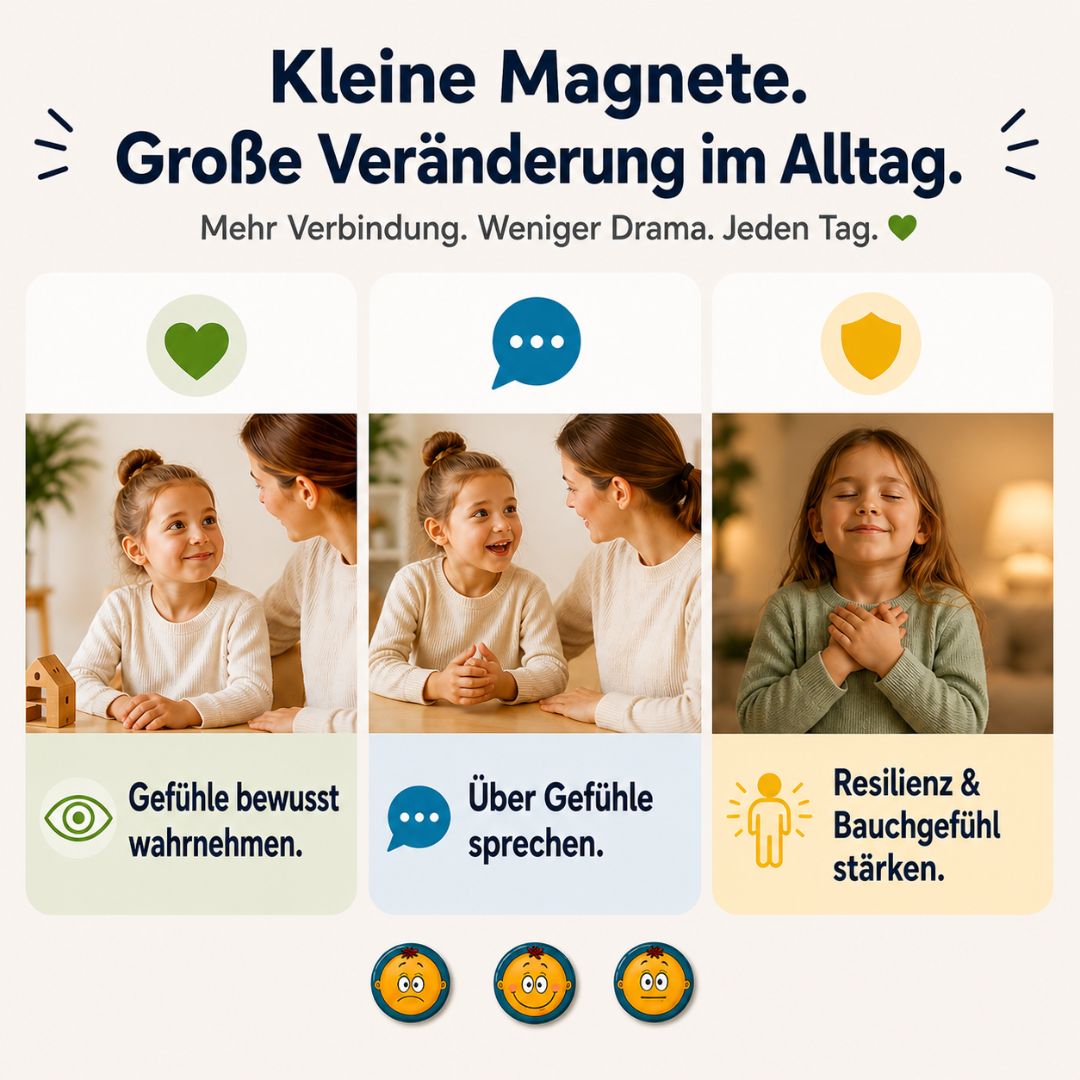 3 Gefühlsmagnete inkl.Pfeil, 6cm