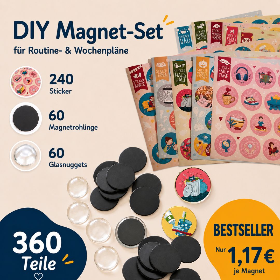 DIY Magnet-Bastelset Family - 360 Teile