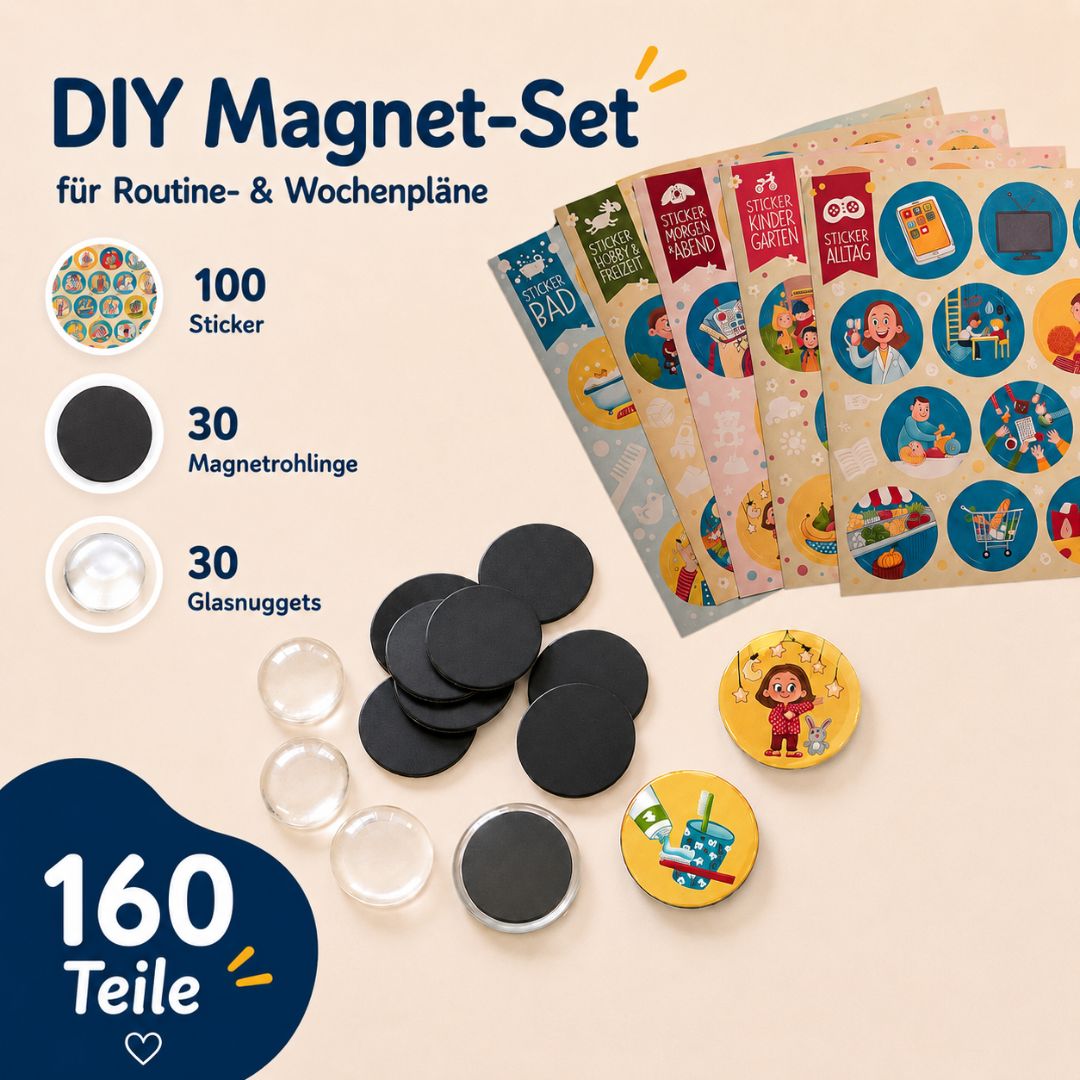 DIY Magnet-Bastelset Starter - 160 Teile