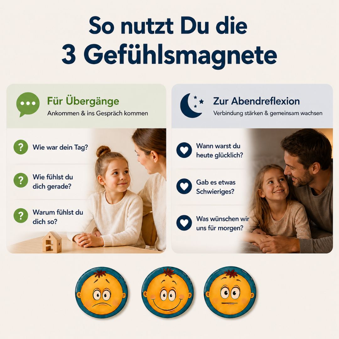 3 Gefühlsmagnete inkl.Pfeil, 6cm
