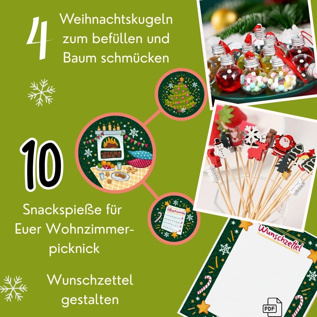 12 Geschenke zu den Adventserlebnissen