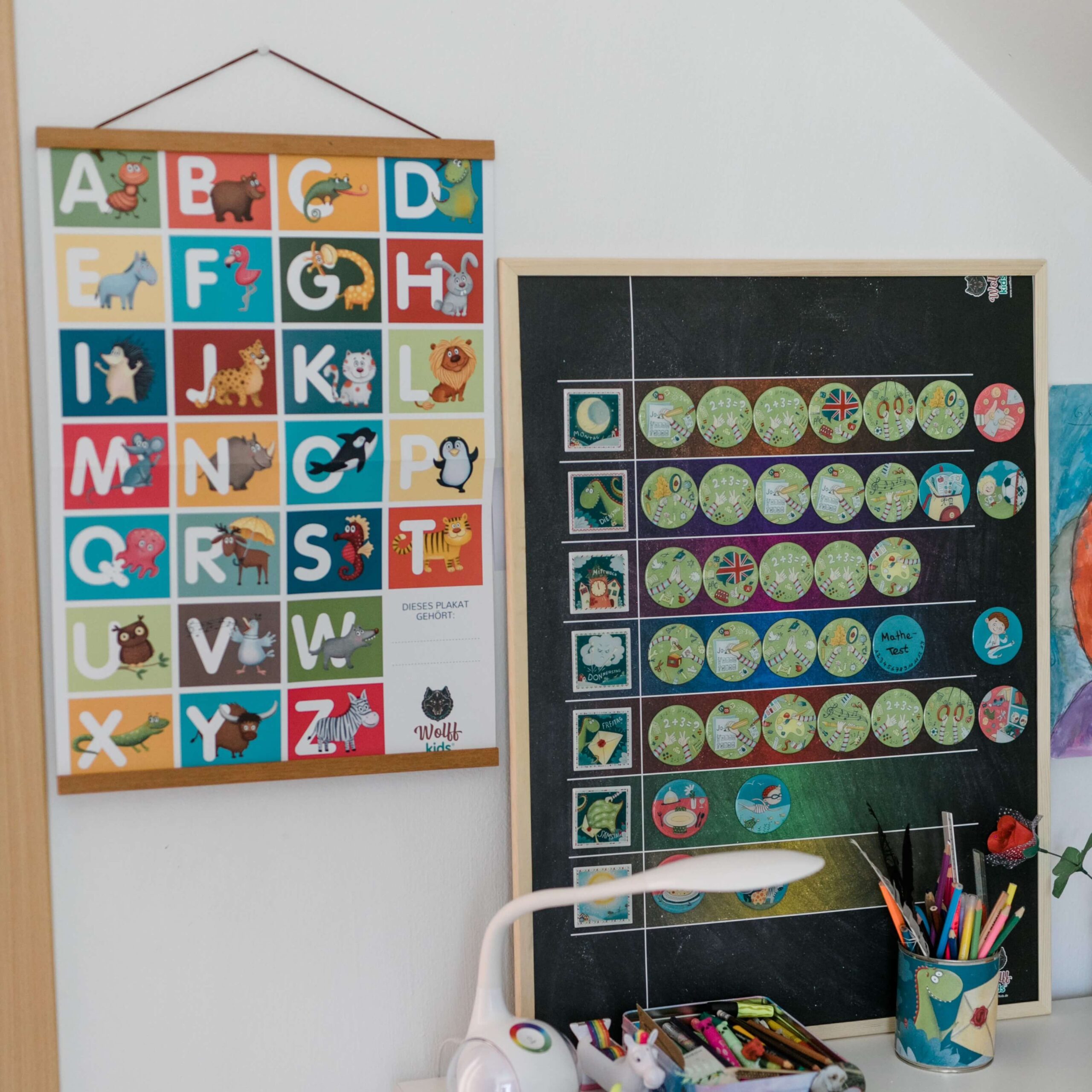 ABC Poster - Zahlen Poster zum wenden