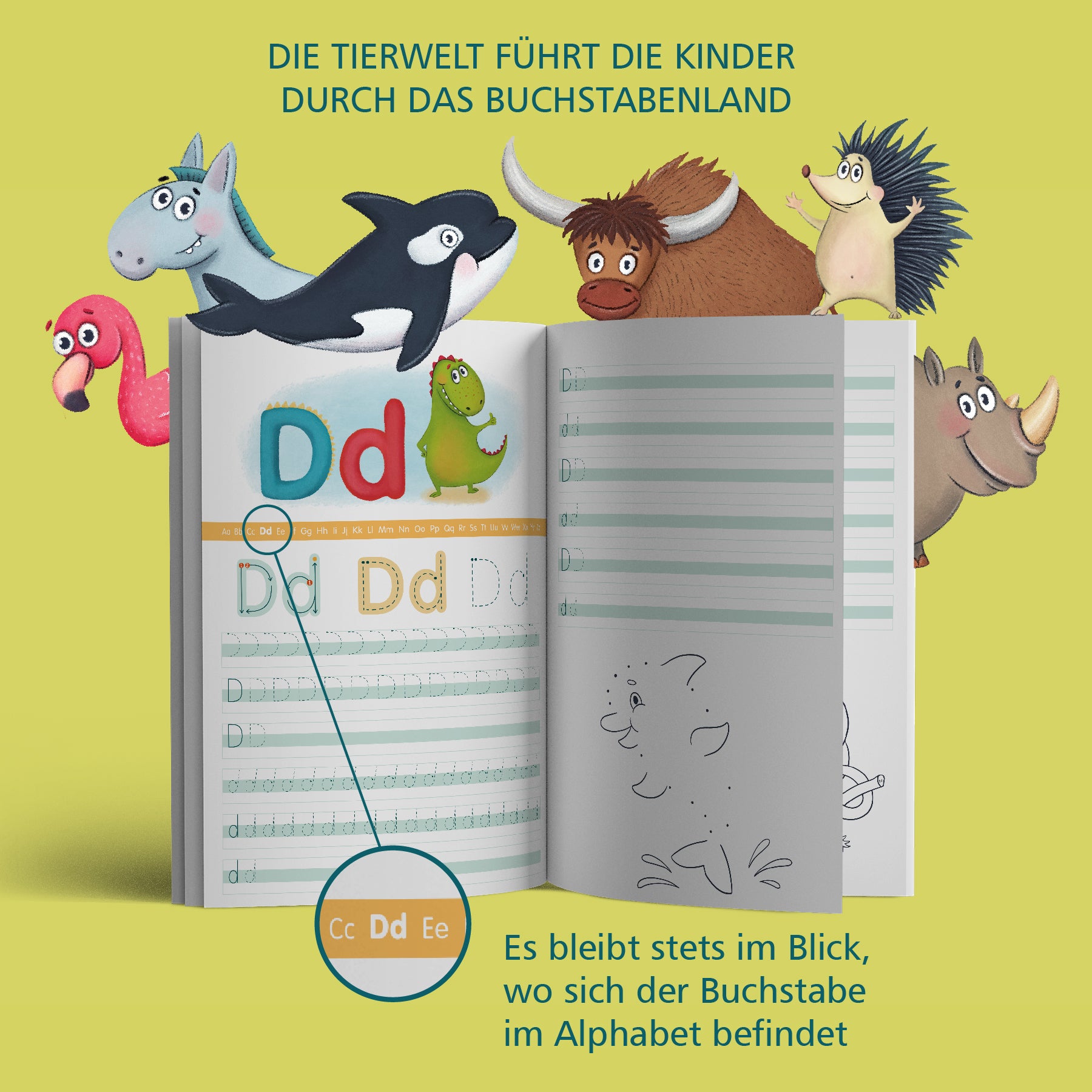 ABC-Set für Kitas & Schulen | 10 Schreiblernhefte + 10 Wendeposter