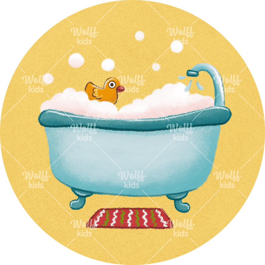 Einzelner Magnet: Badewanne