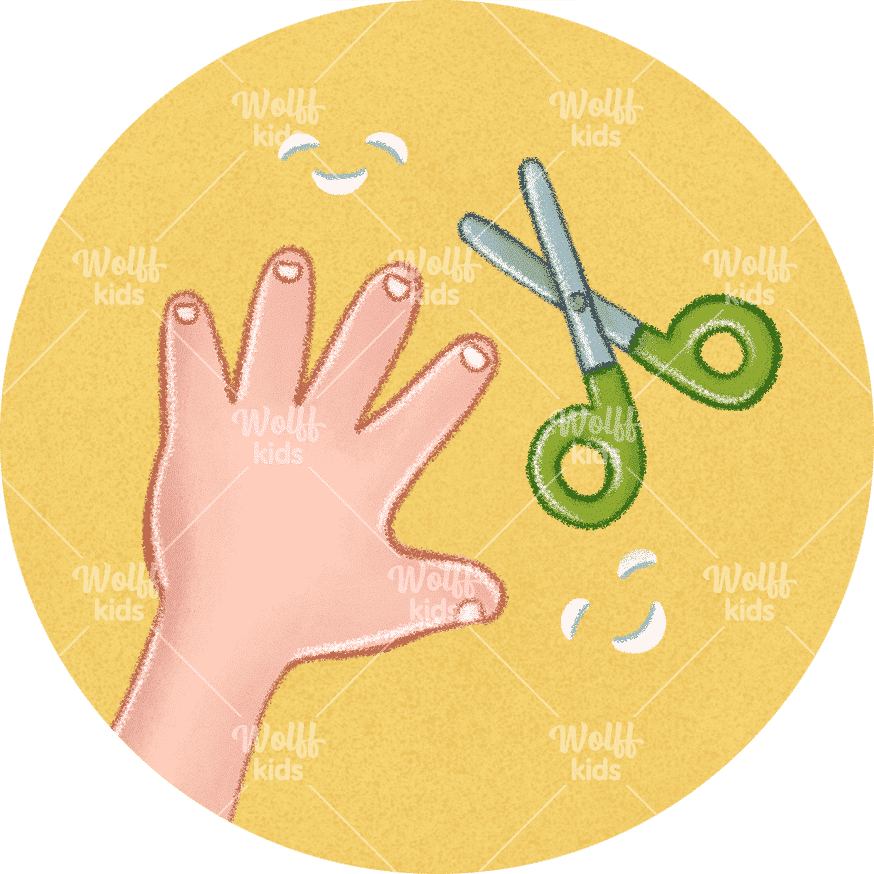 Einzelner Magnet: Nägel schneiden