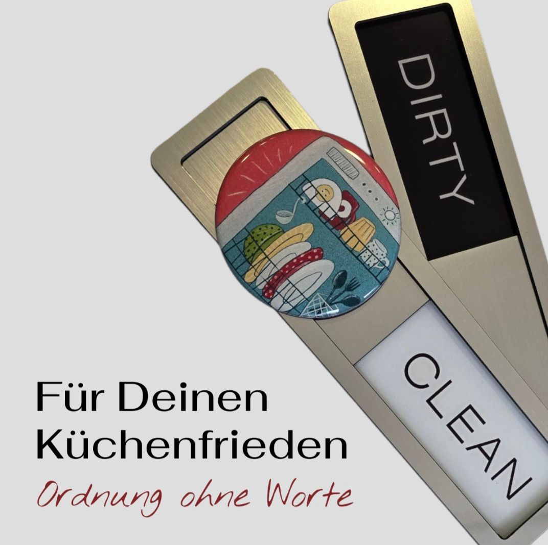 Spülmaschine Zeichen: Dirty/clean für Deinen Küchenfrieden