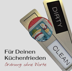 Spülmaschine Zeichen: Dirty/clean für Deinen Küchenfrieden