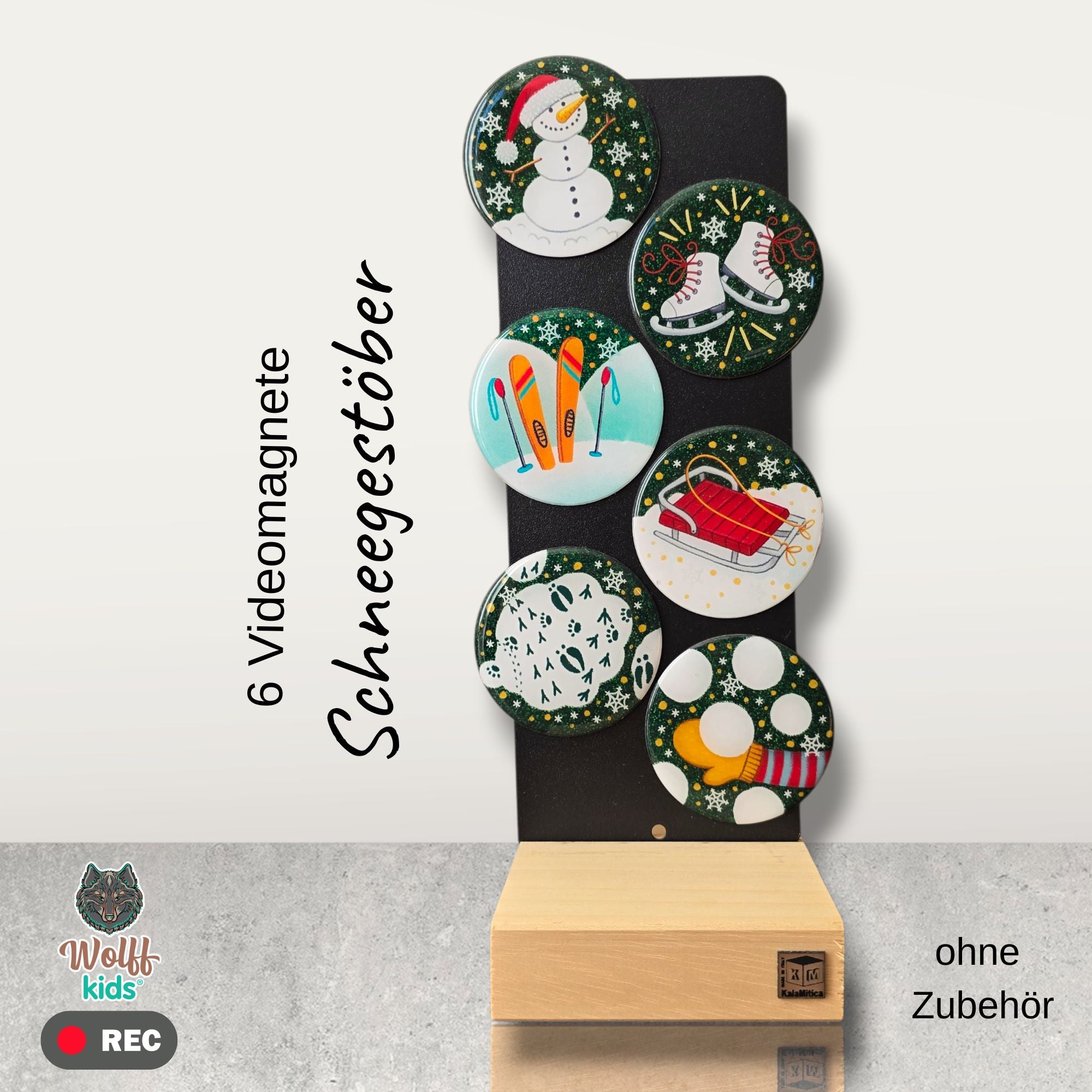 Schneegestöber: 5 Magnete + 1 🎁gratis