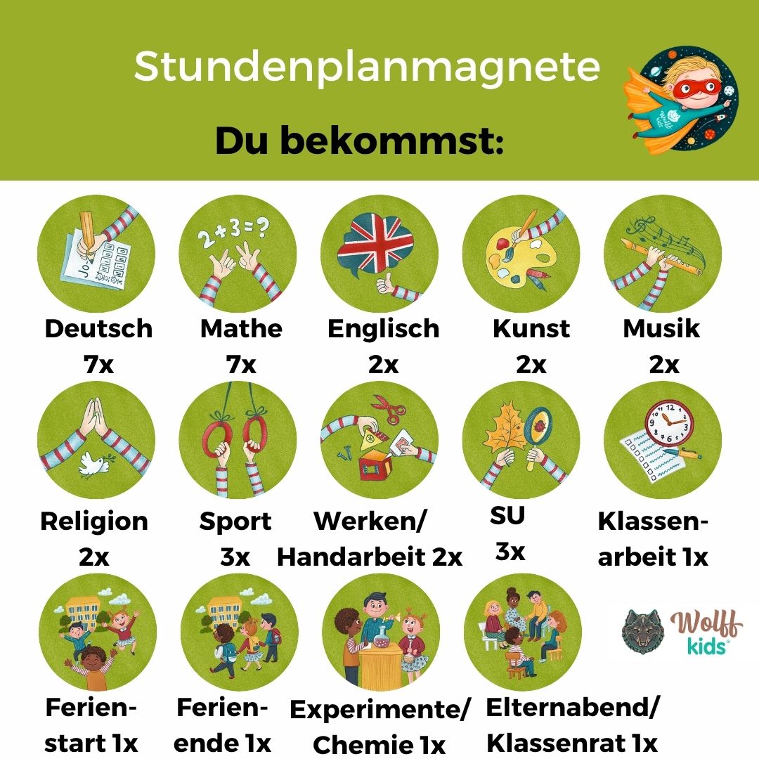 Stundenplan magnetisch