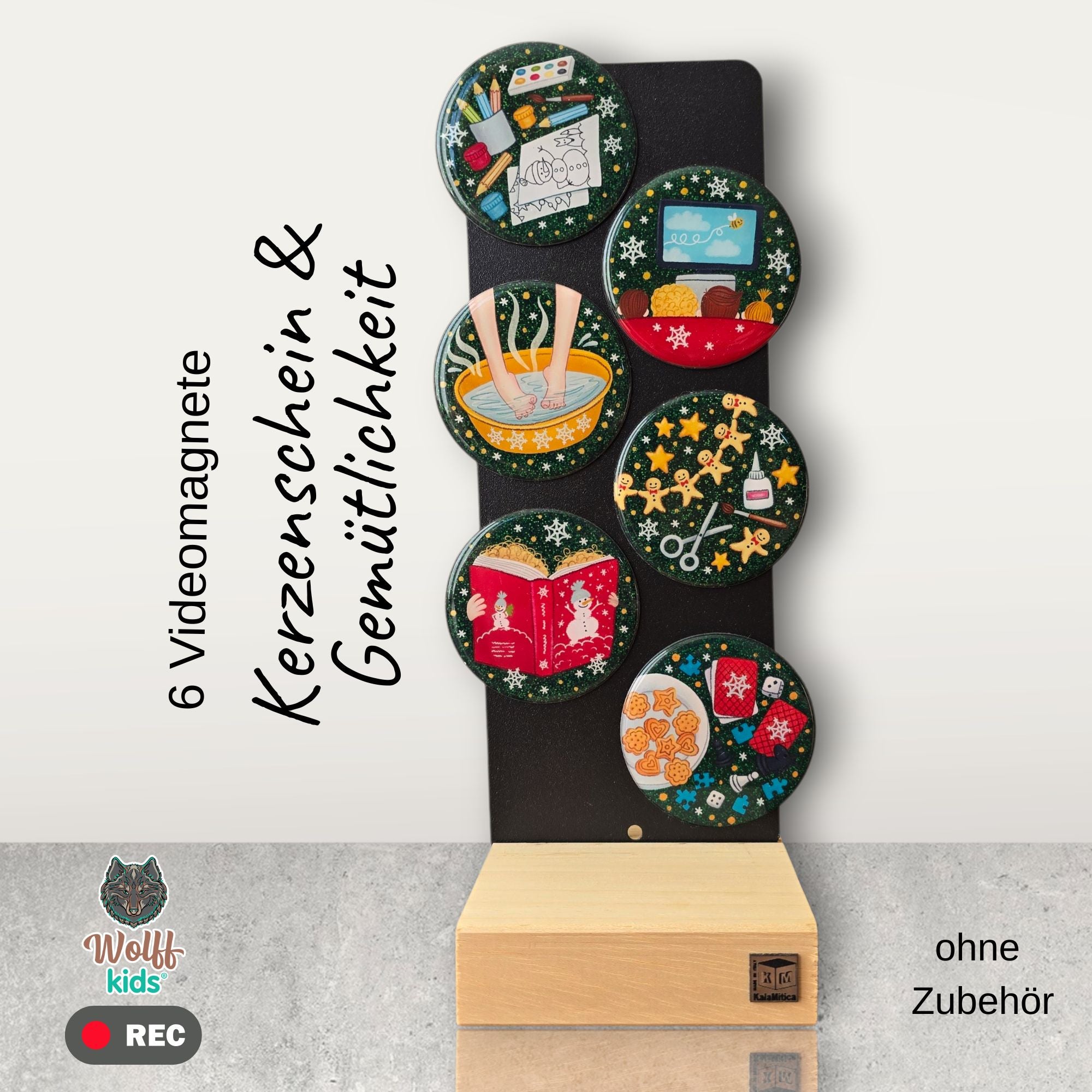 Kerzenschein und Gemütlichkeit: 5 Magnete + 1 🎁gratis