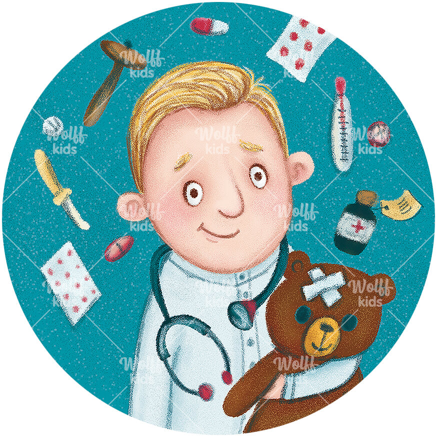 Einzelner Magnet: Dr. Allesgut: Arzt