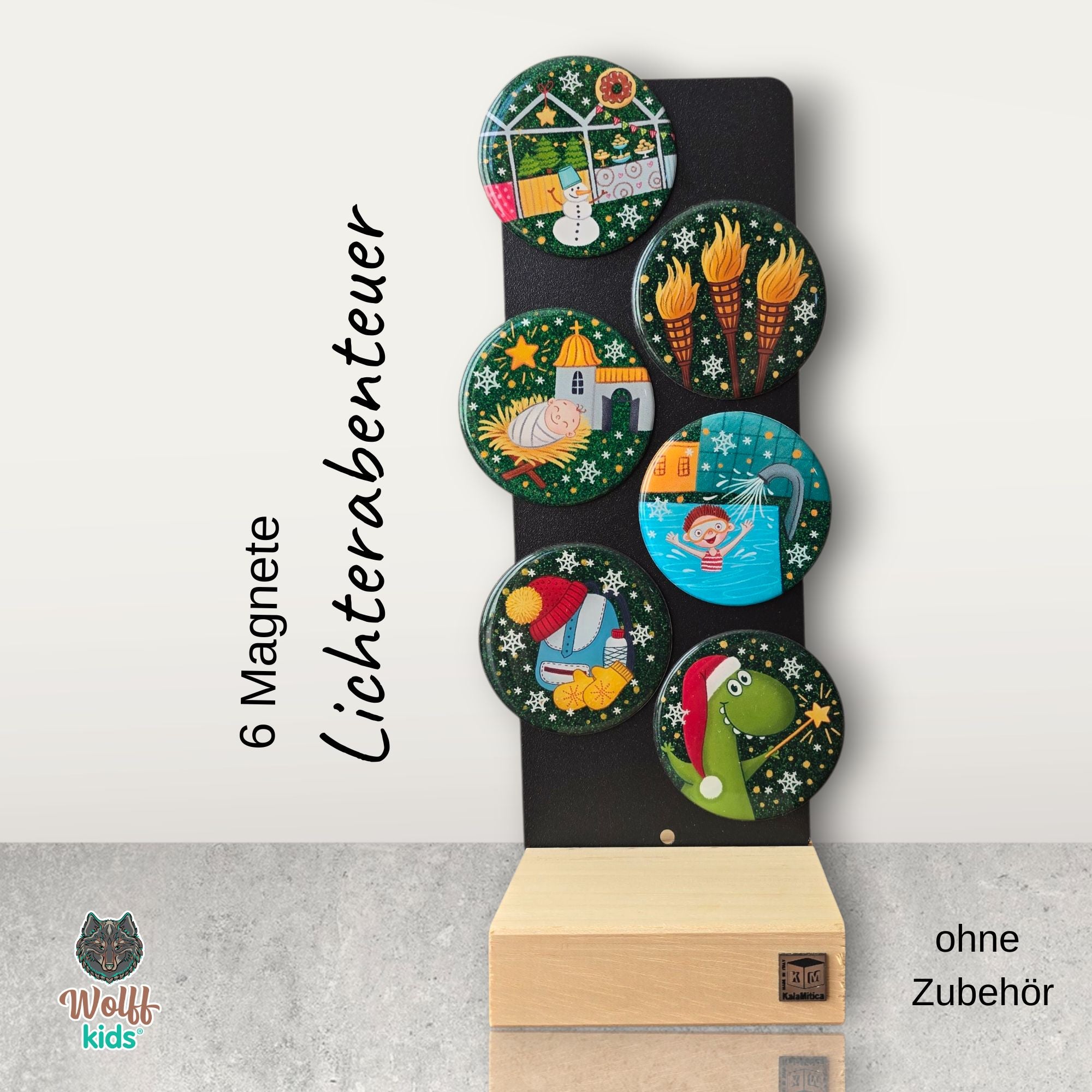 Lichterabenteuer: 5 Magnete + 1 🎁gratis