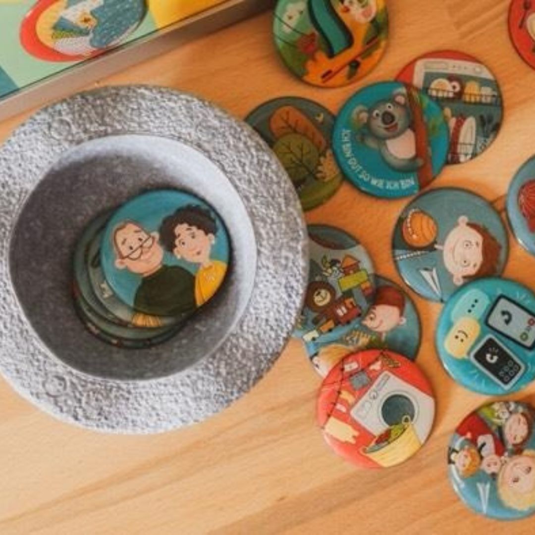 Einzelner Magnet: Großeltern Omama und Opapa