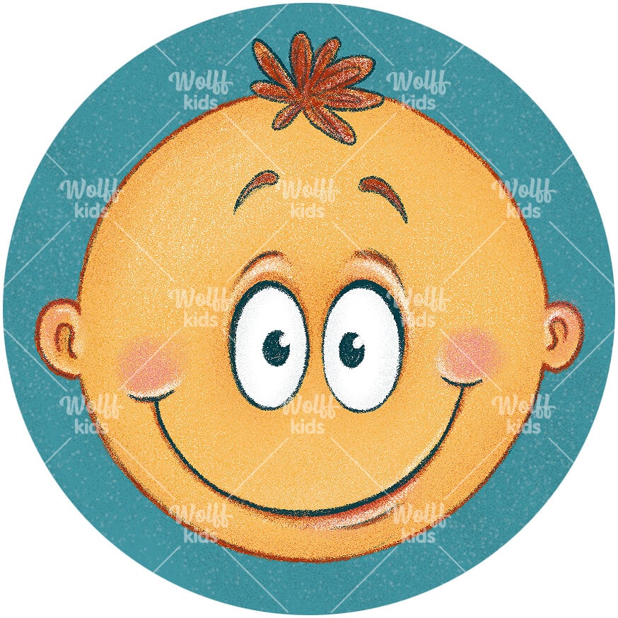 Einzelner Magnet: Smiley glücklich