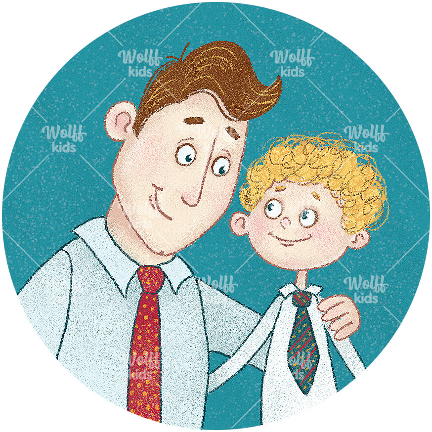 Einzelner Magnet: Maik mit Jan