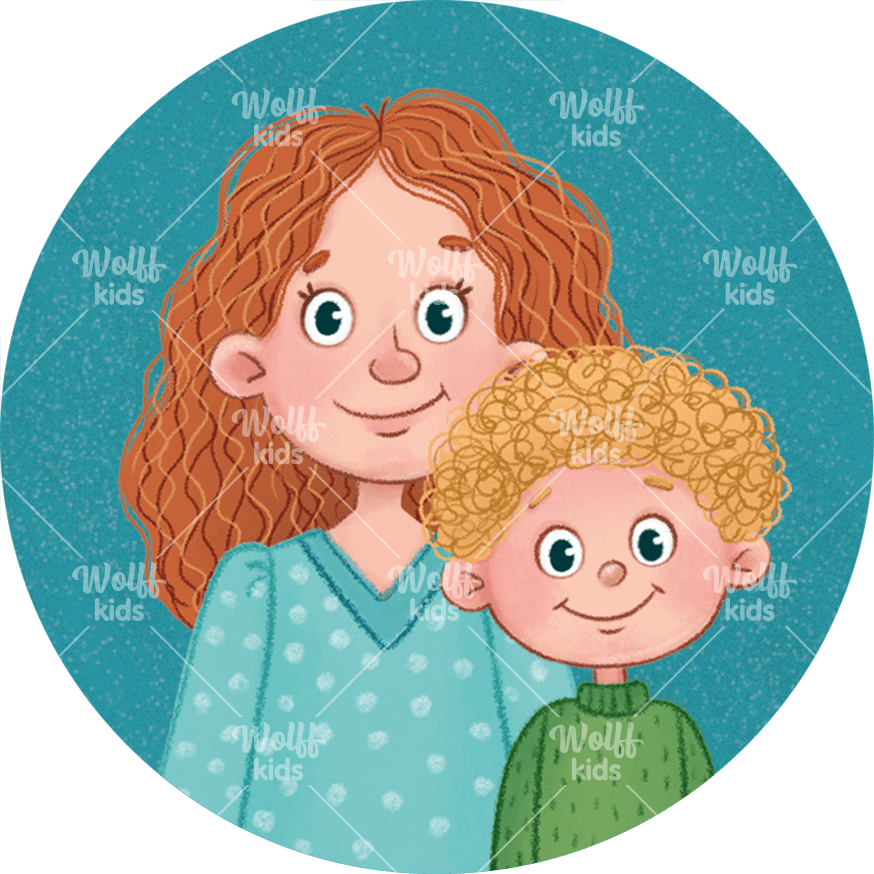 Einzelner Magnet. Lina und Lotta