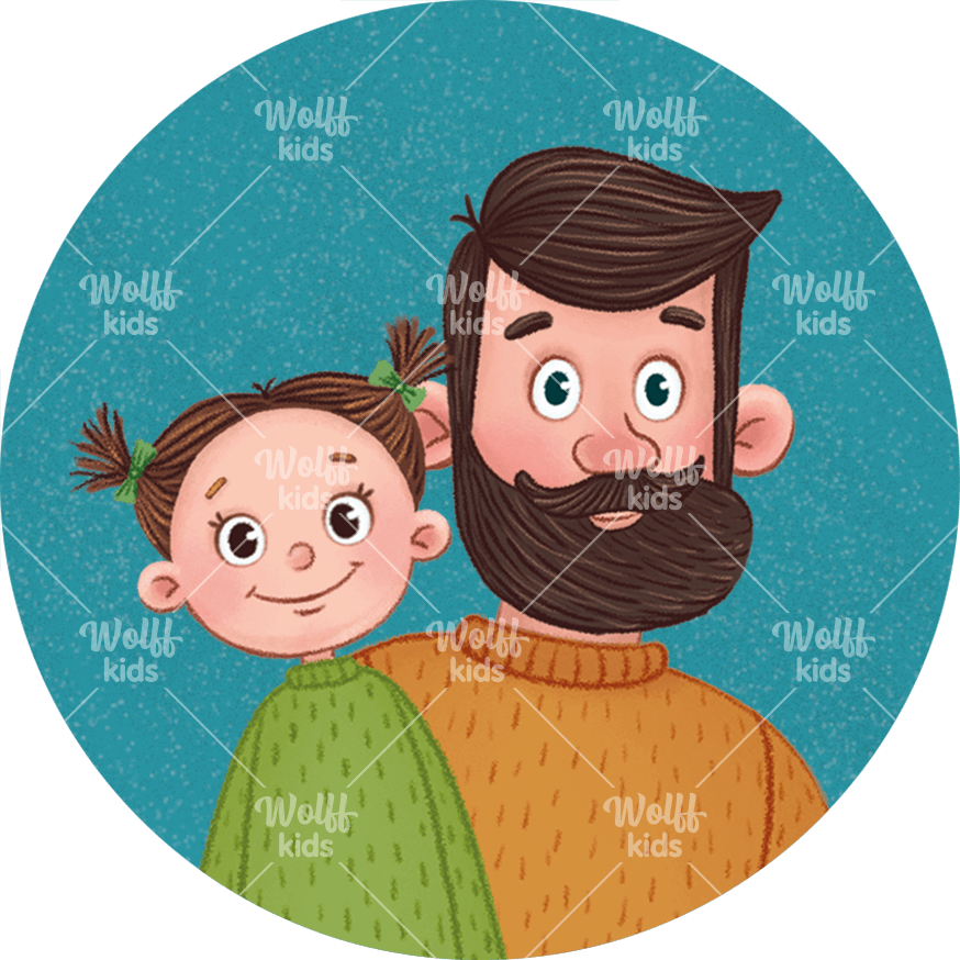 Einzelner Magnet. Lina und Lotta