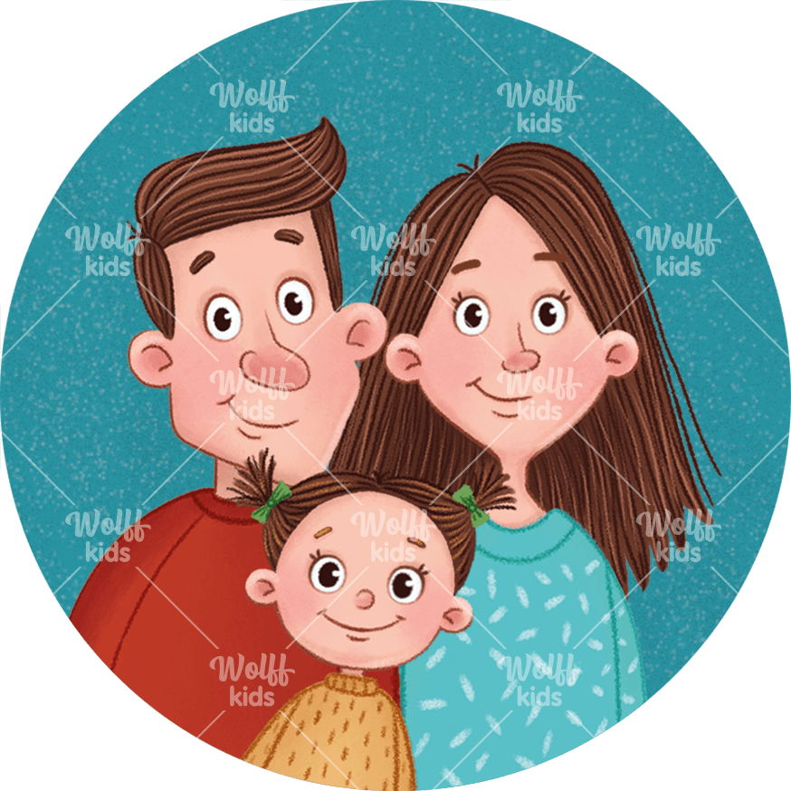 Einzelner Magnet. Lina und Lotta