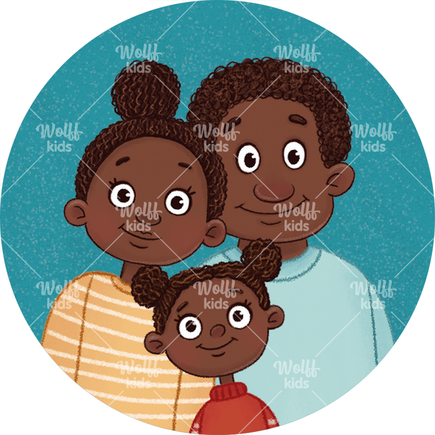 Einzelner Magnet. Lina und Lotta