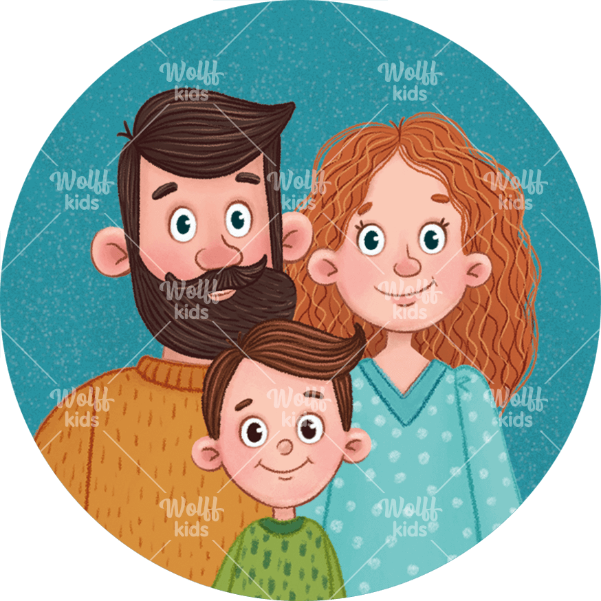 Einzelner Magnet. Lina und Lotta