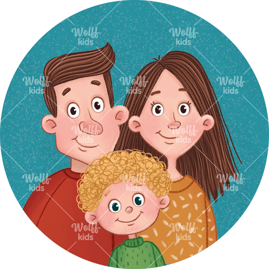 Einzelner Magnet. Lina und Lotta