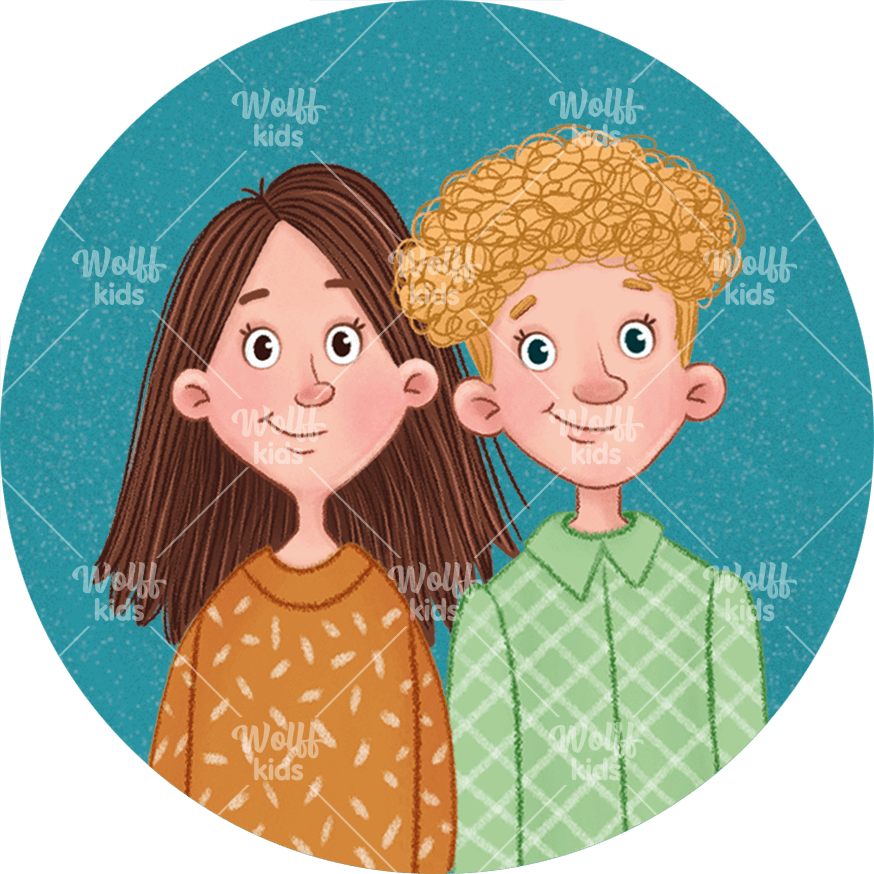 Einzelner Magnet. Malia, Mason und Jamal