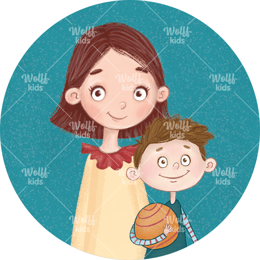 Einzelner Magnet. Malia, Mason und Jamal