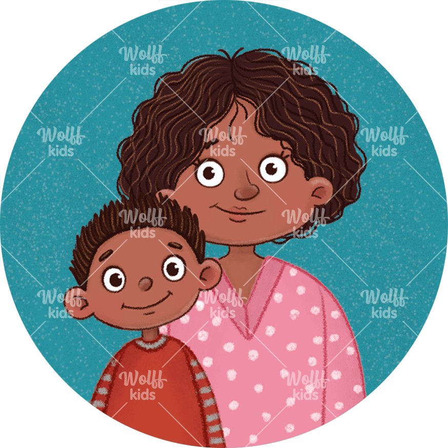 Einzelner Magnet. Lina und Lotta