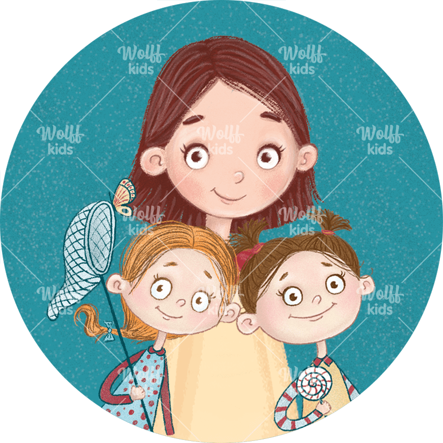 Einzelner Magnet. Malia, Mason und Jamal