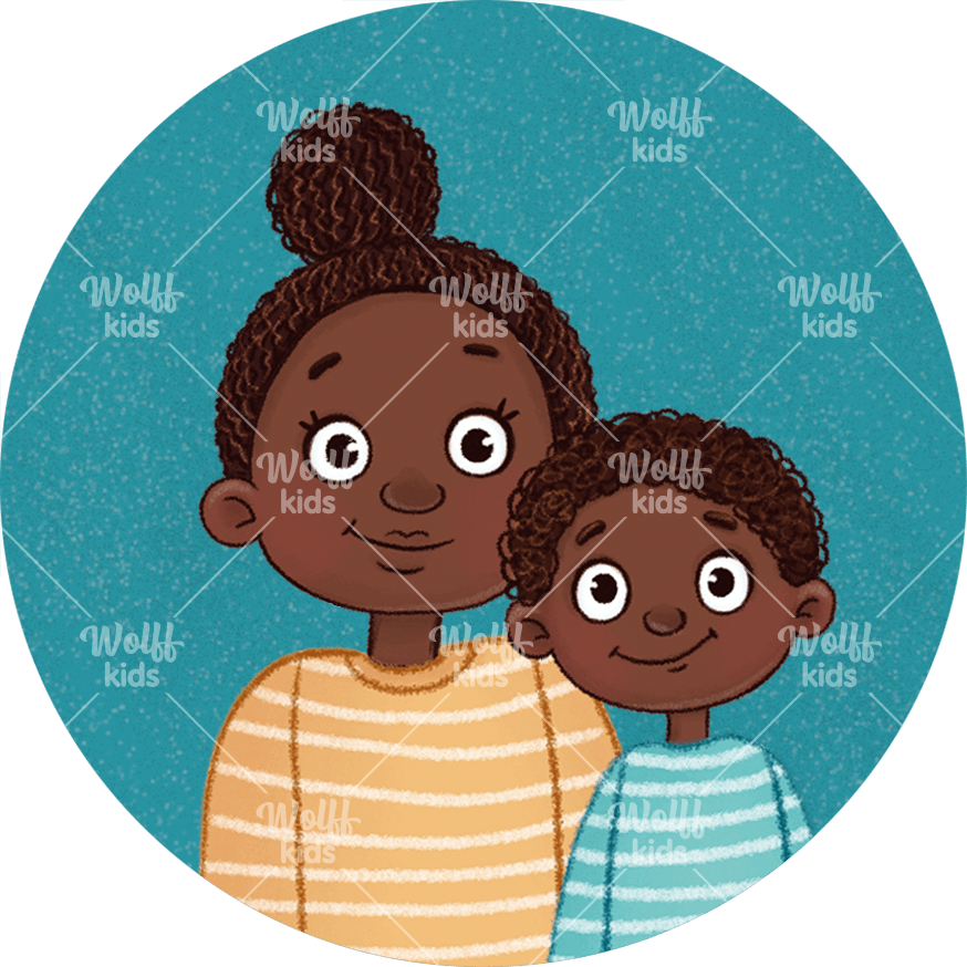 Einzelner Magnet. Lina und Lotta