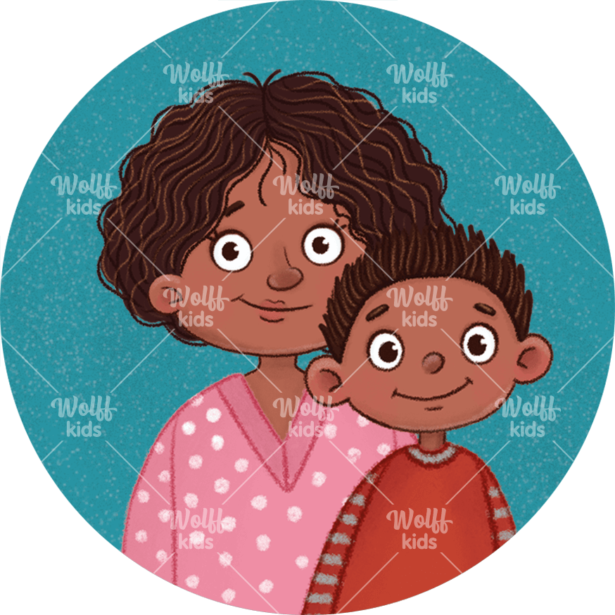 Einzelner Magnet. Lina und Lotta