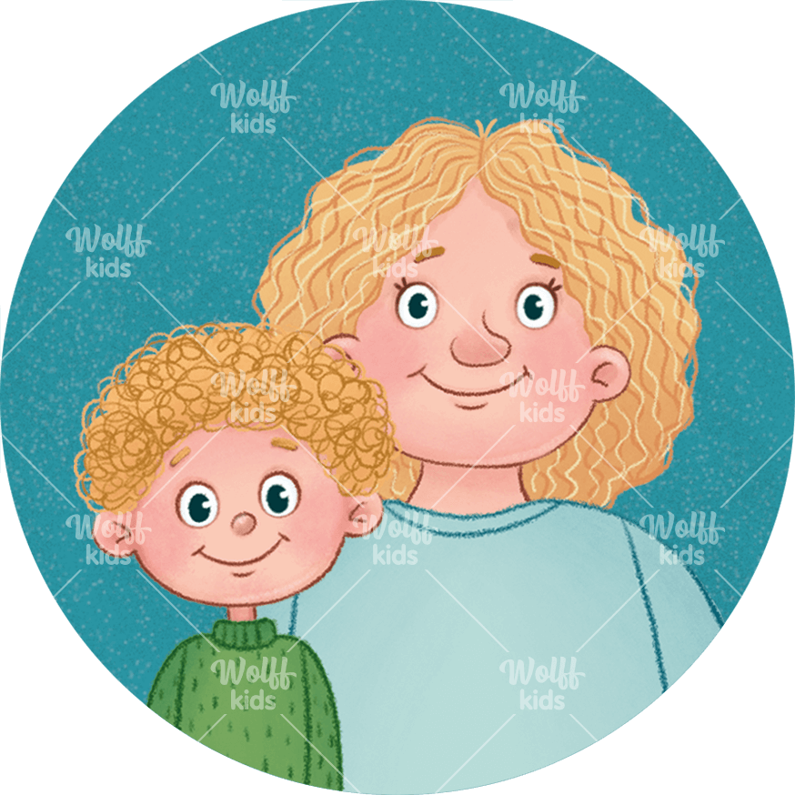 Einzelner Magnet. Lina und Lotta