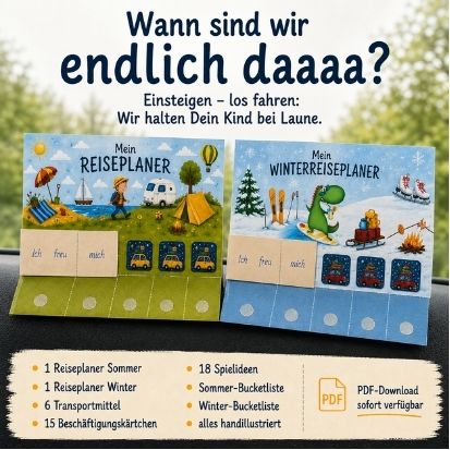 Reiseplaner für Kinder zum zuklappen