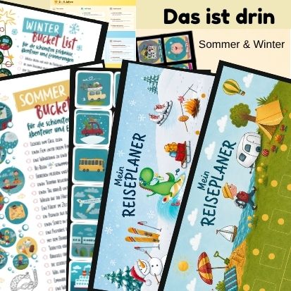Reiseplaner für Kinder zum zuklappen