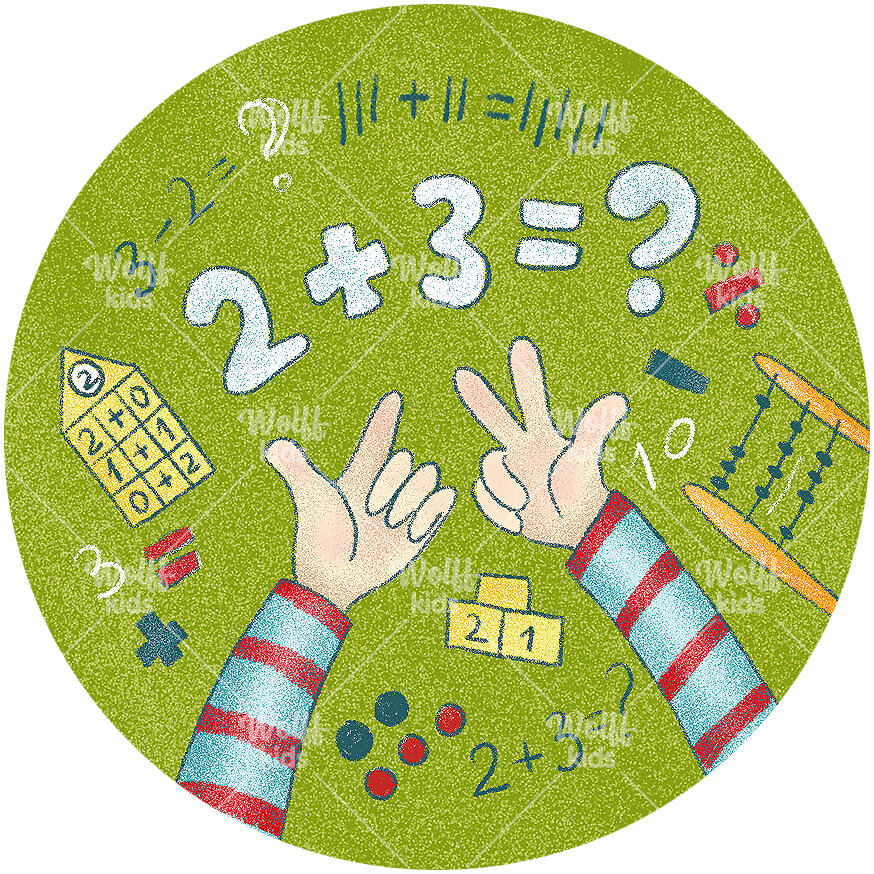 Einzelner Magnet: Mathematik, 6 cm, Sortimentswechsel