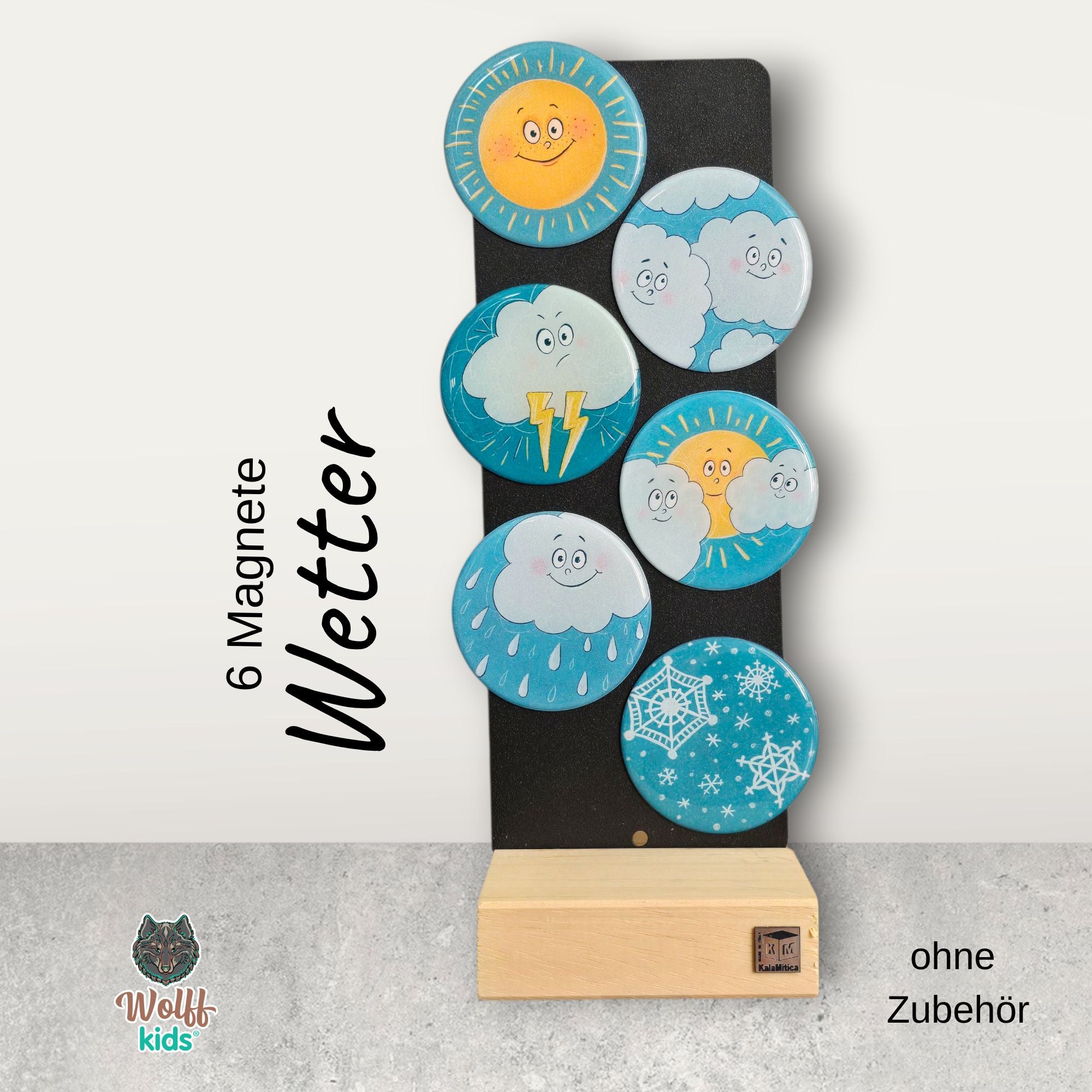 Wetter-Set: 5 Magnete + 1 🎁gratis
