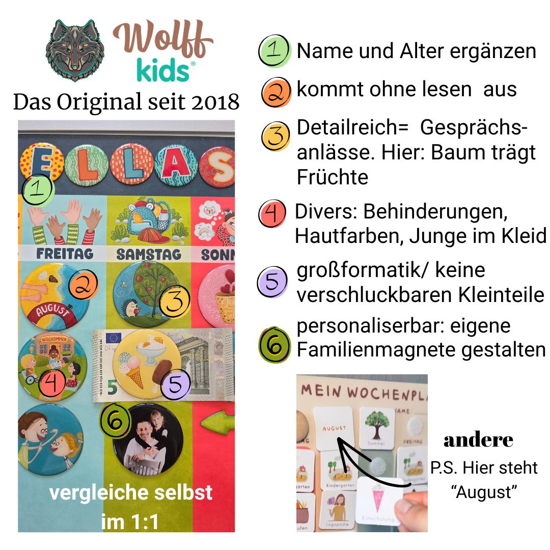 Routine- und Wochenplan für Kinder