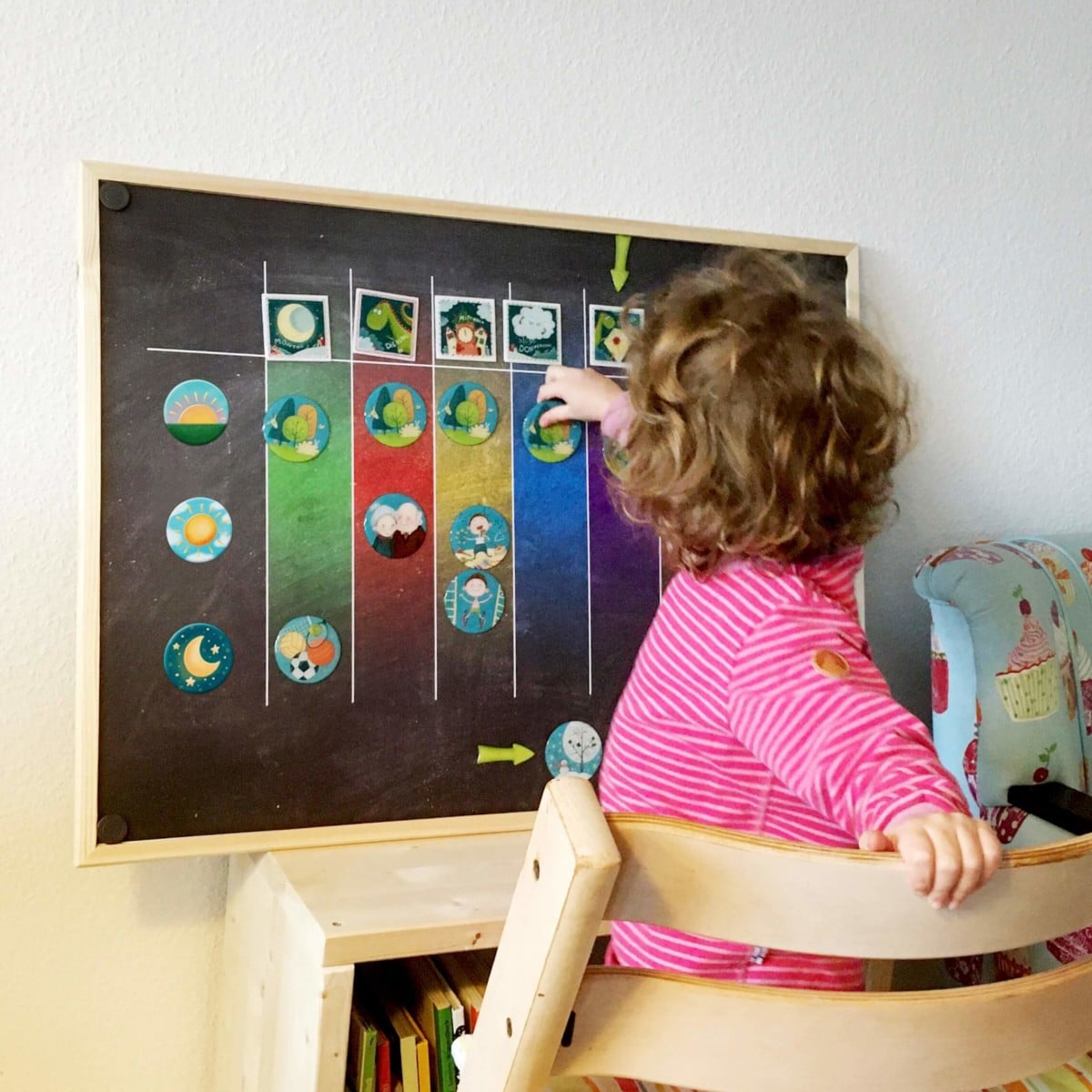 Poster für Stundenplan / Wochenplan DIN A1 schwarz