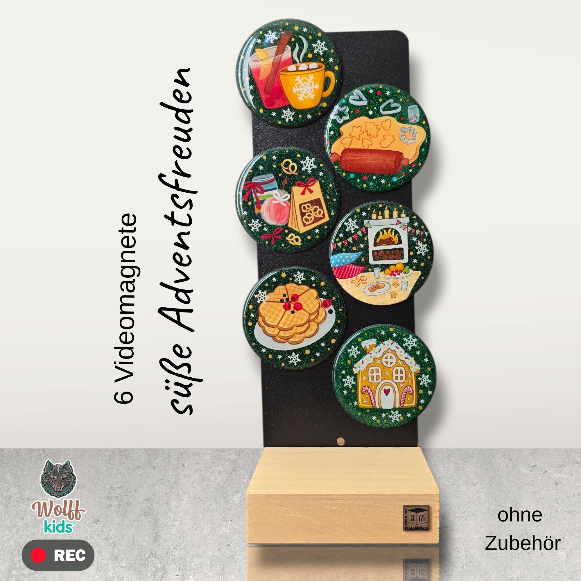 süße Adventsfreuden: 5 Magnete + 1 🎁gratis