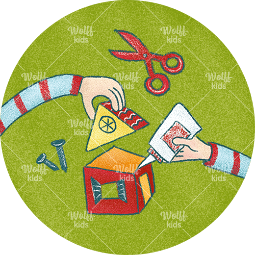 Einzelner Magnet: Musikunterricht, Flötenunterricht - Schulmagnet in 4 cm