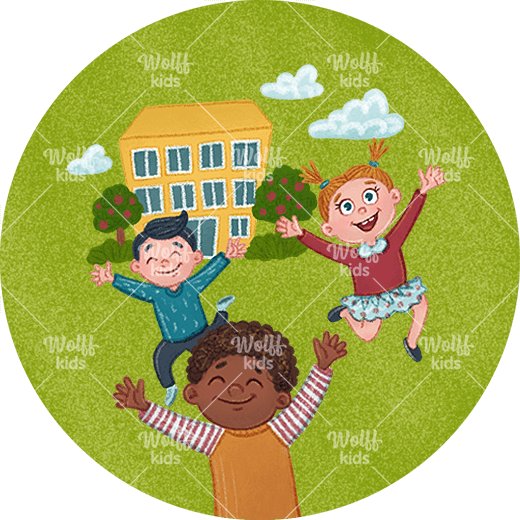 Einzelner Magnet: Musikunterricht, Flötenunterricht - Schulmagnet in 4 cm