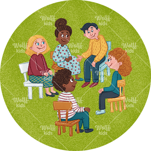 Einzelner Magnet: Musikunterricht, Flötenunterricht - Schulmagnet in 4 cm