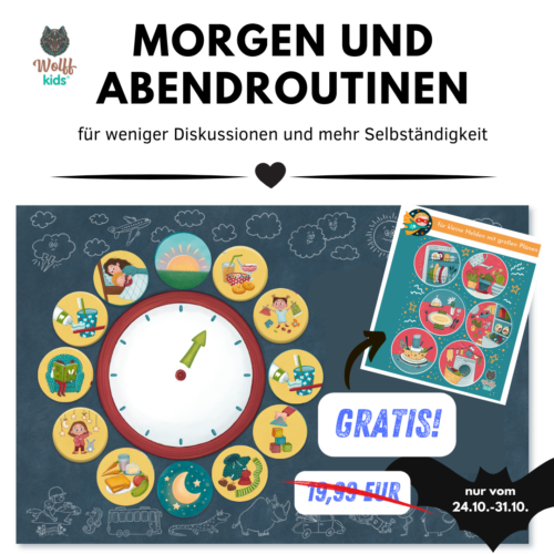 so lernen Kinder spielerisch die Morgen- und Abendroutine