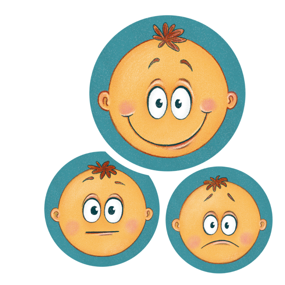 Tagesreflextion mit Hilfe von diesen 3 Magnet Smiley